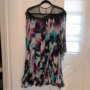 By Anthropologie Flutter Sleeve Dress XL NWT